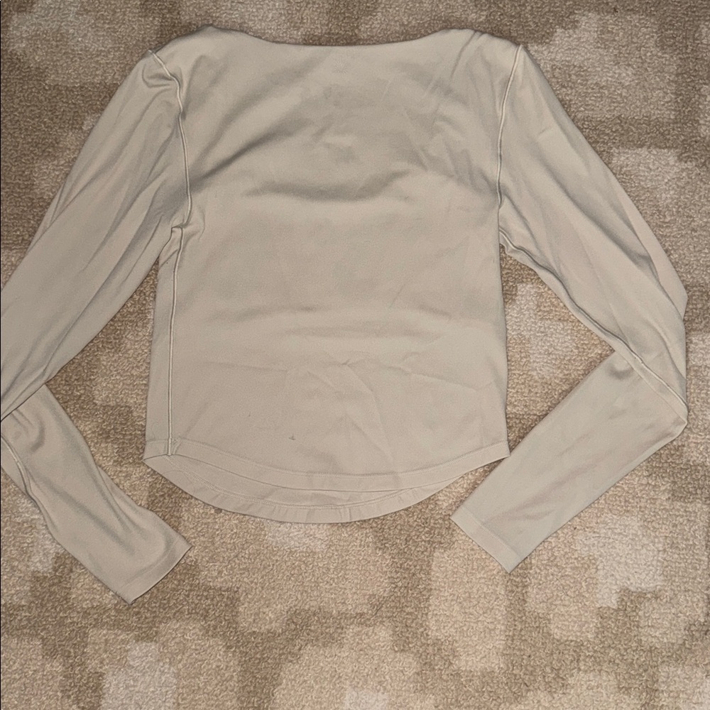 Cream aerie athleisure top - Picture 2 of 3